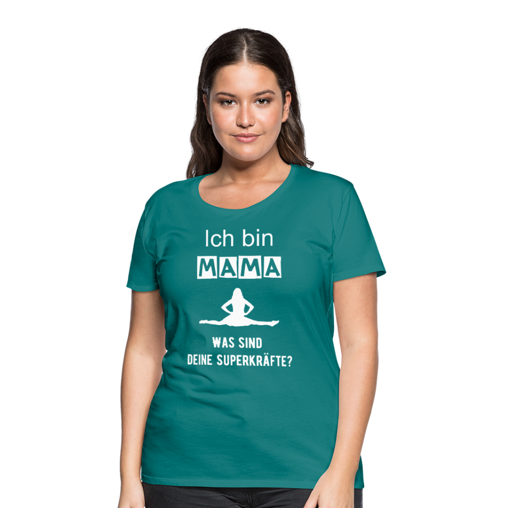 Frauen Premium T-Shirt - Mama Superkräfte - Divablau