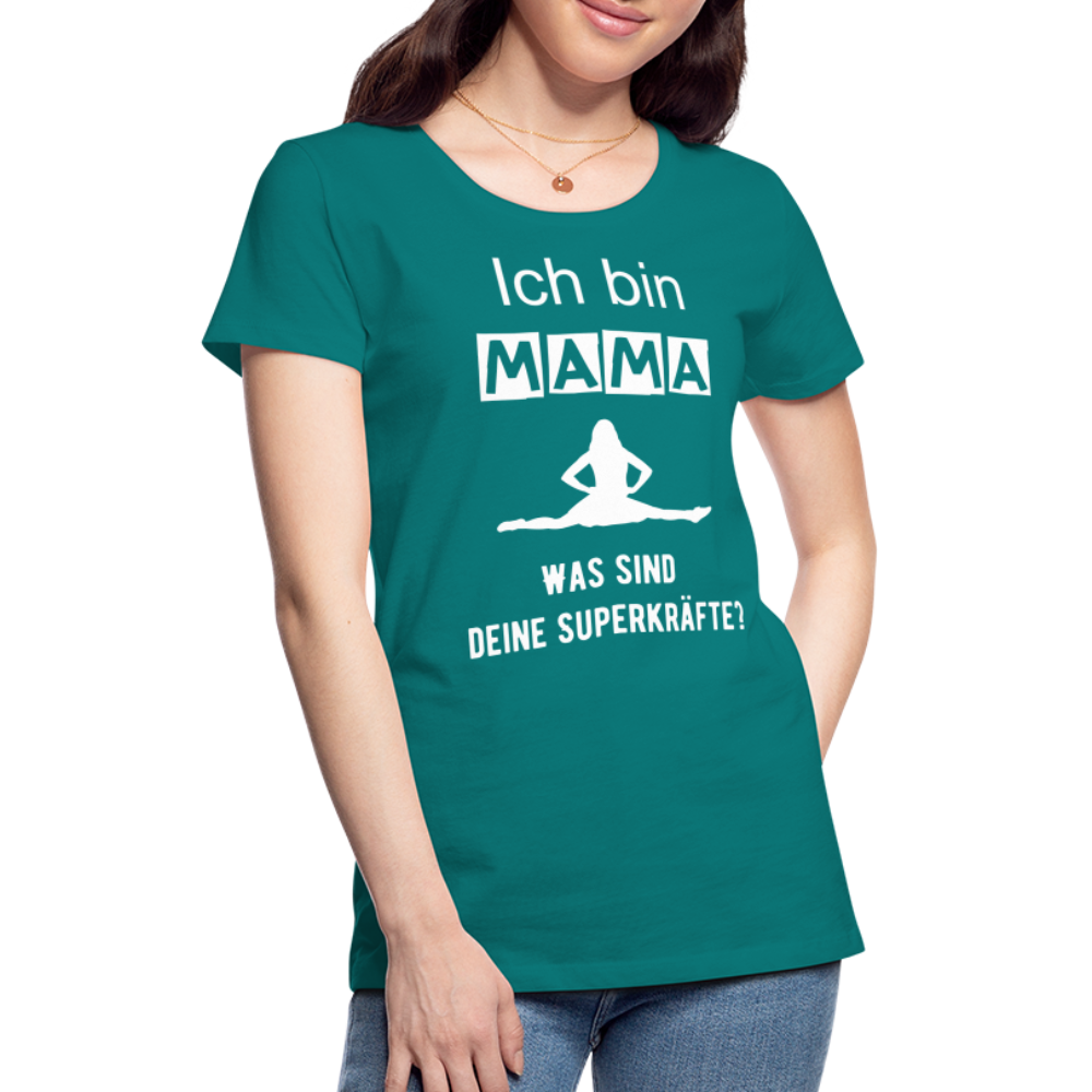 Frauen Premium T-Shirt - Mama Superkräfte - Divablau