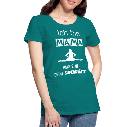 Frauen Premium T-Shirt - Mama Superkräfte - Divablau