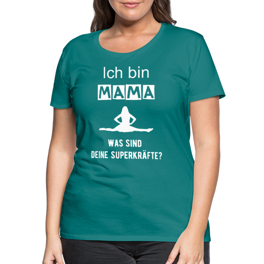 Frauen Premium T-Shirt - Mama Superkräfte - Divablau