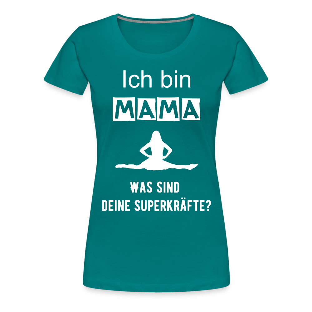 Frauen Premium T-Shirt - Mama Superkräfte - Divablau