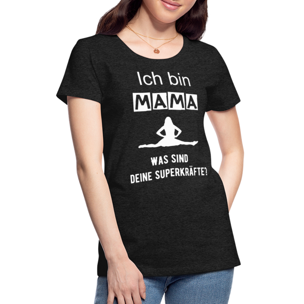 Frauen Premium T-Shirt - Mama Superkräfte - Anthrazit