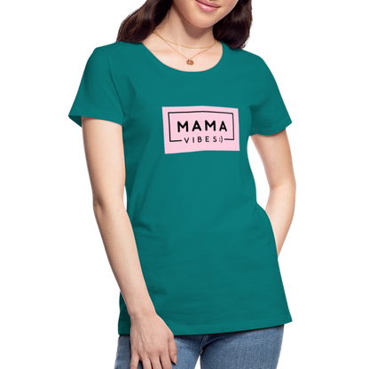 Frauen Premium T-Shirt - Mama Vibes - Divablau