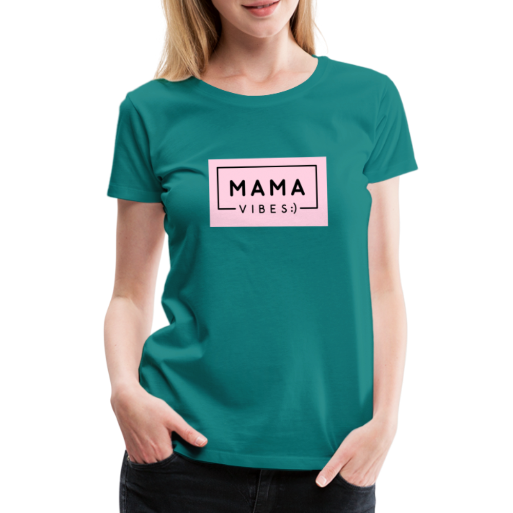 Frauen Premium T-Shirt - Mama Vibes - Divablau