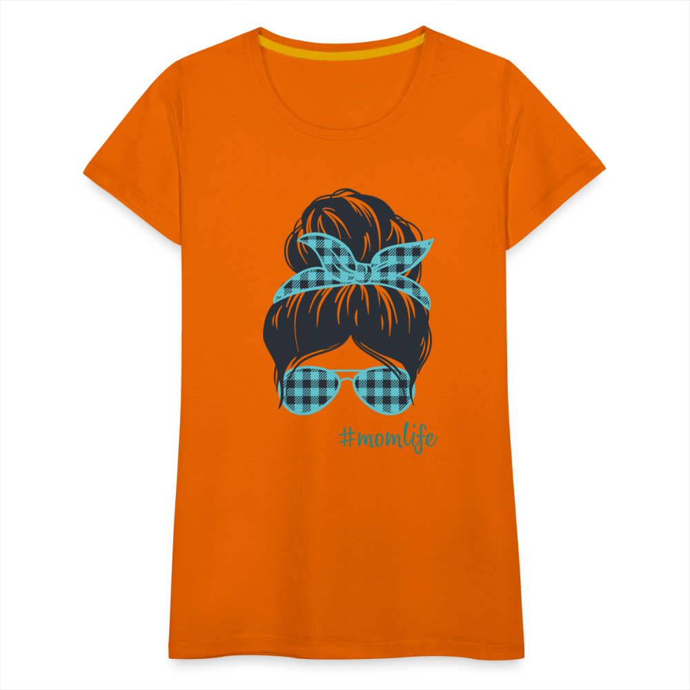 Frauen Premium T-Shirt - #momlife - Orange