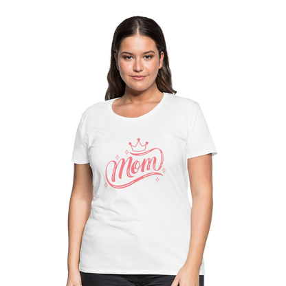 Frauen Premium T-Shirt - mom Design - weiß