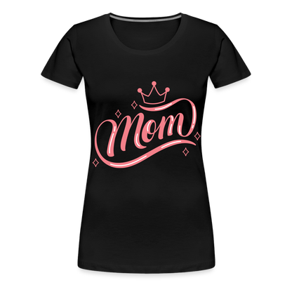 Frauen Premium T-Shirt - mom Design - Schwarz