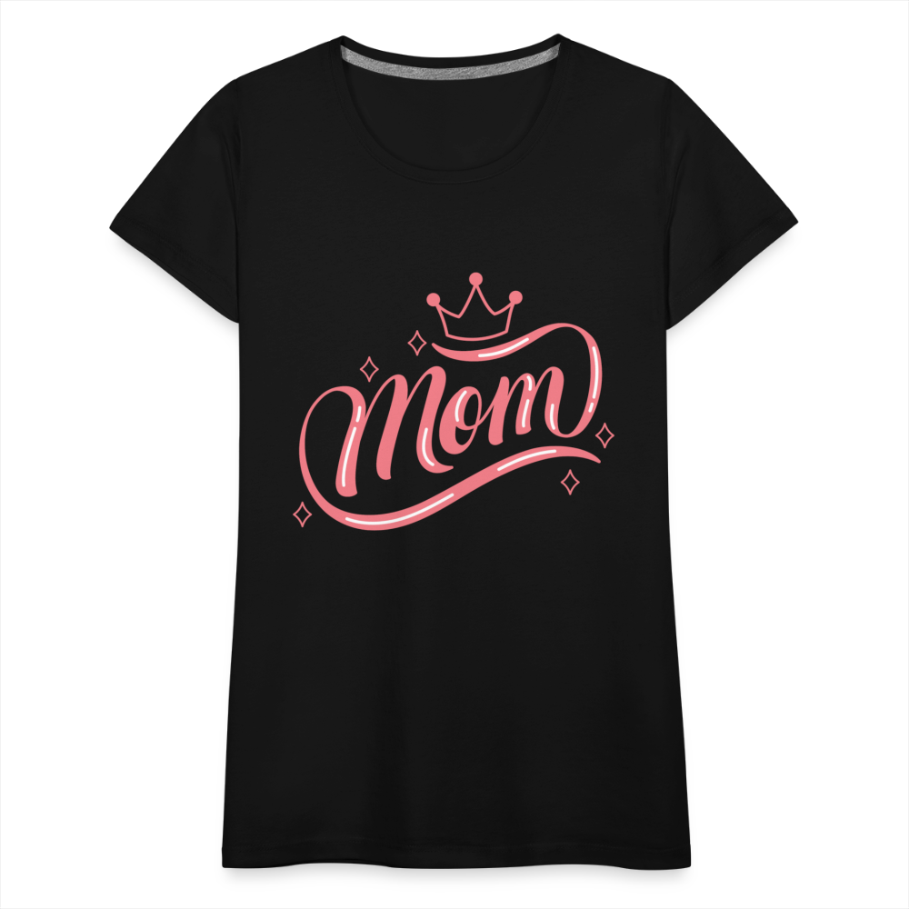 Frauen Premium T-Shirt - mom Design - Schwarz