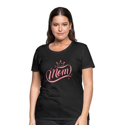 Frauen Premium T-Shirt - mom Design - Schwarz