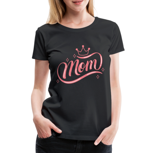 Frauen Premium T-Shirt - mom Design - Schwarz