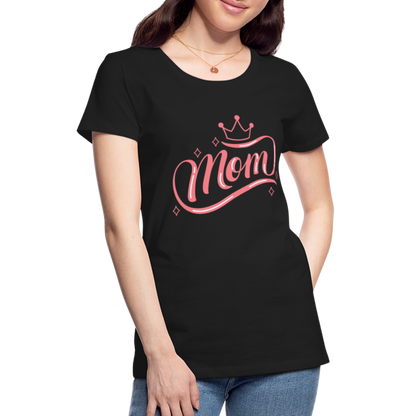 Frauen Premium T-Shirt - mom Design - Schwarz