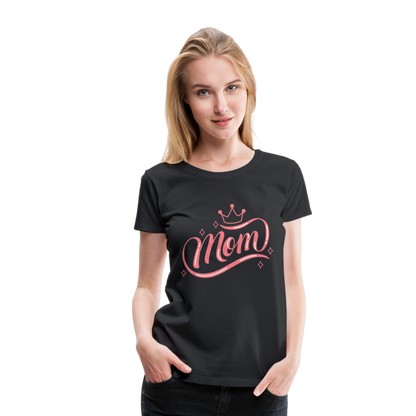 Frauen Premium T-Shirt - mom Design - Schwarz