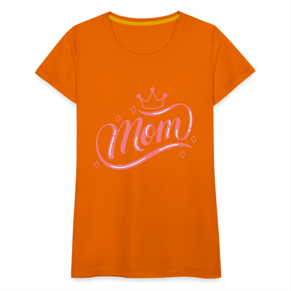 Frauen Premium T-Shirt - mom Design - Orange