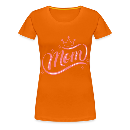 Frauen Premium T-Shirt - mom Design - Orange