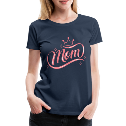 Frauen Premium T-Shirt - mom Design - Navy