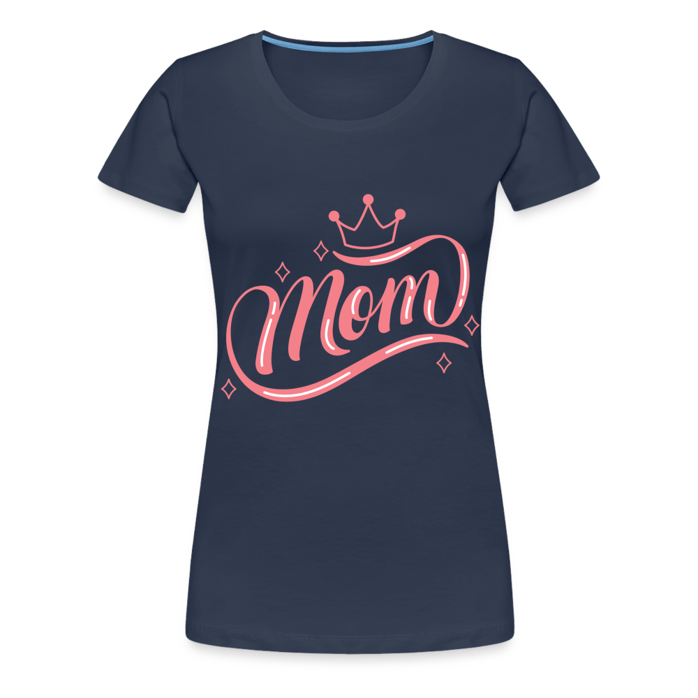 Frauen Premium T-Shirt - mom Design - Navy