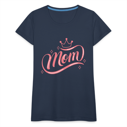 Frauen Premium T-Shirt - mom Design - Navy