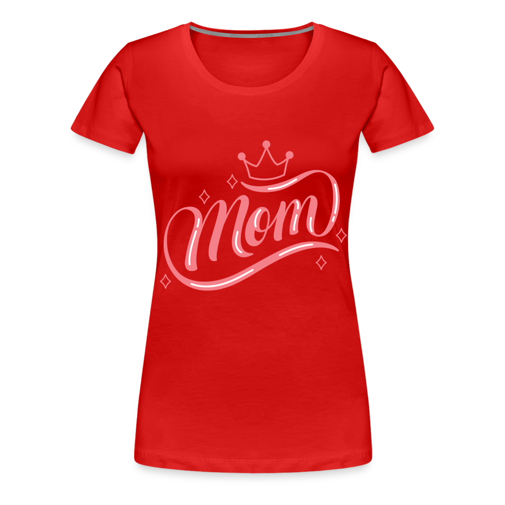 Frauen Premium T-Shirt - mom Design - Rot