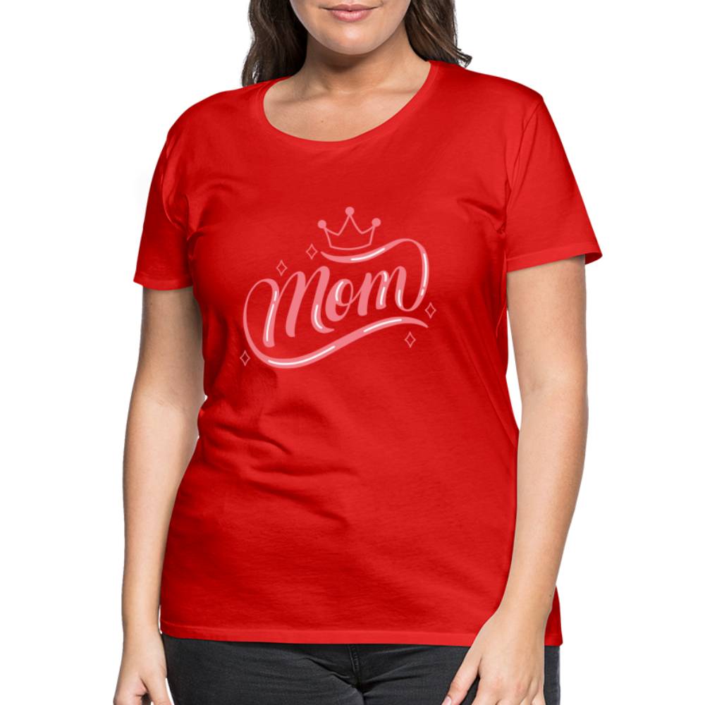 Frauen Premium T-Shirt - mom Design - Rot