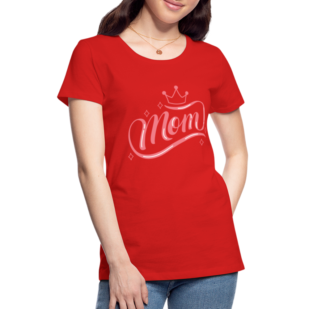 Frauen Premium T-Shirt - mom Design - Rot