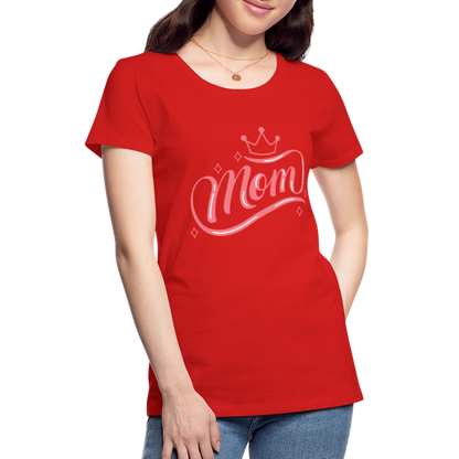 Frauen Premium T-Shirt - mom Design - Rot