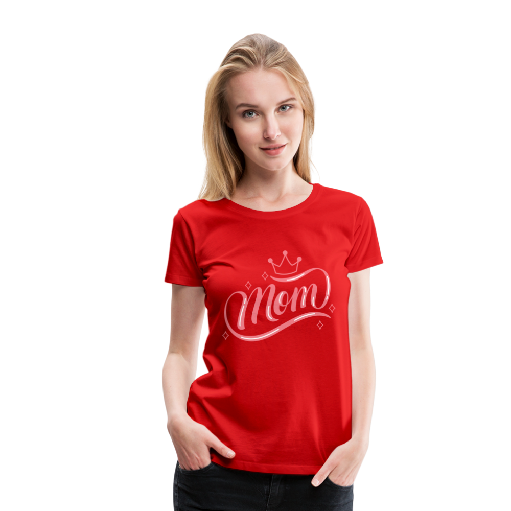 Frauen Premium T-Shirt - mom Design - Rot