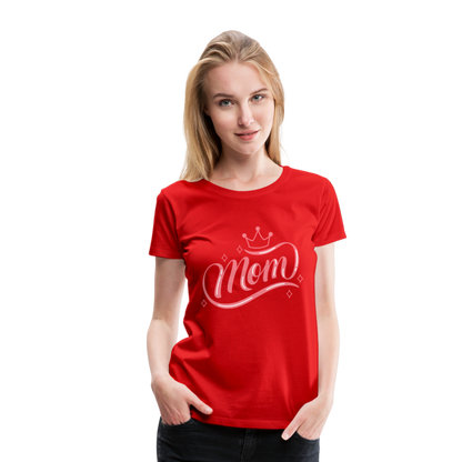 Frauen Premium T-Shirt - mom Design - Rot