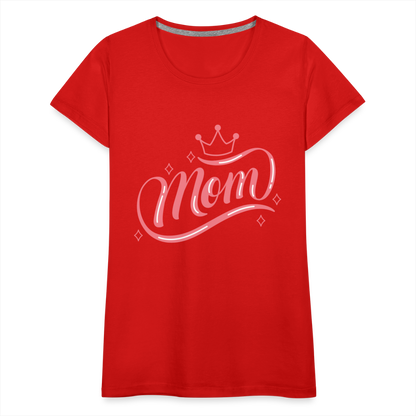 Frauen Premium T-Shirt - mom Design - Rot