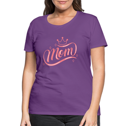 Frauen Premium T-Shirt - mom Design - Lila