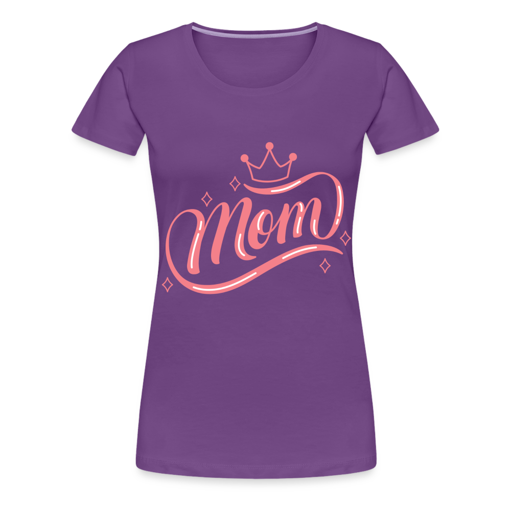 Frauen Premium T-Shirt - mom Design - Lila