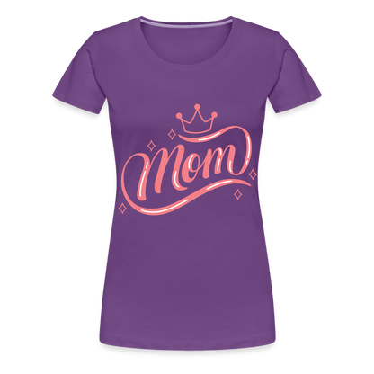 Frauen Premium T-Shirt - mom Design - Lila