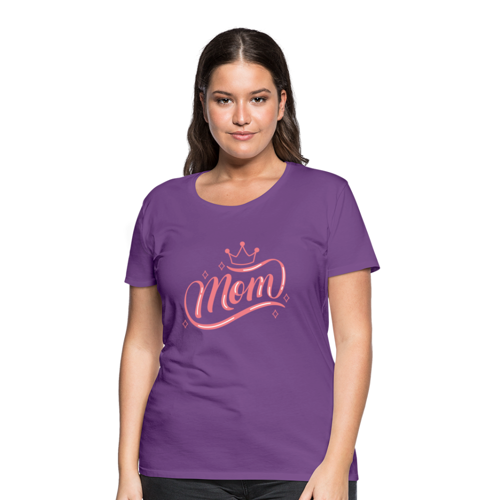 Frauen Premium T-Shirt - mom Design - Lila