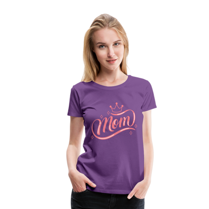 Frauen Premium T-Shirt - mom Design - Lila