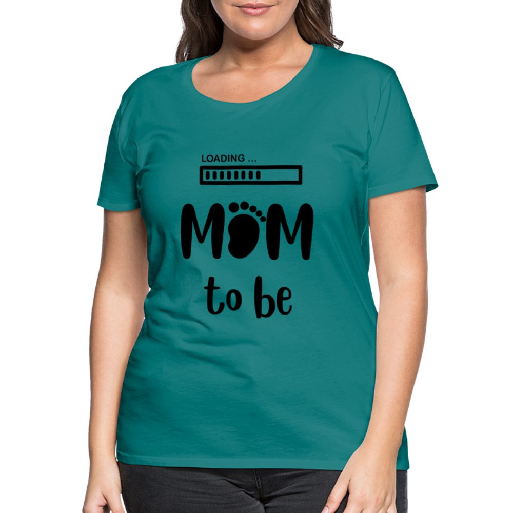 Frauen Premium T-Shirt - Loading mom to be - Divablau