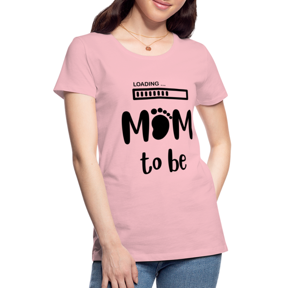 Frauen Premium T-Shirt - Loading mom to be - Hellrosa