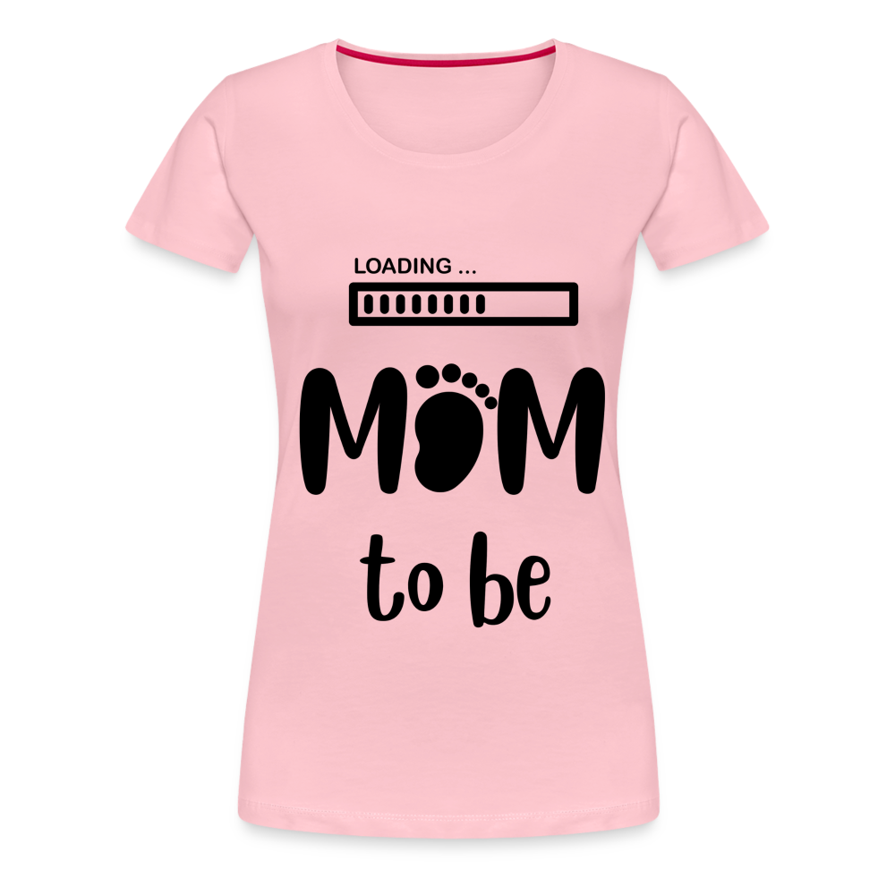 Frauen Premium T-Shirt - Loading mom to be - Hellrosa