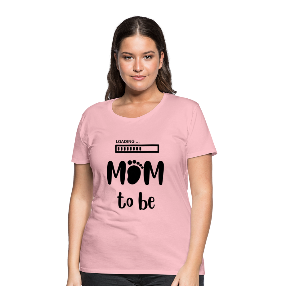 Frauen Premium T-Shirt - Loading mom to be - Hellrosa