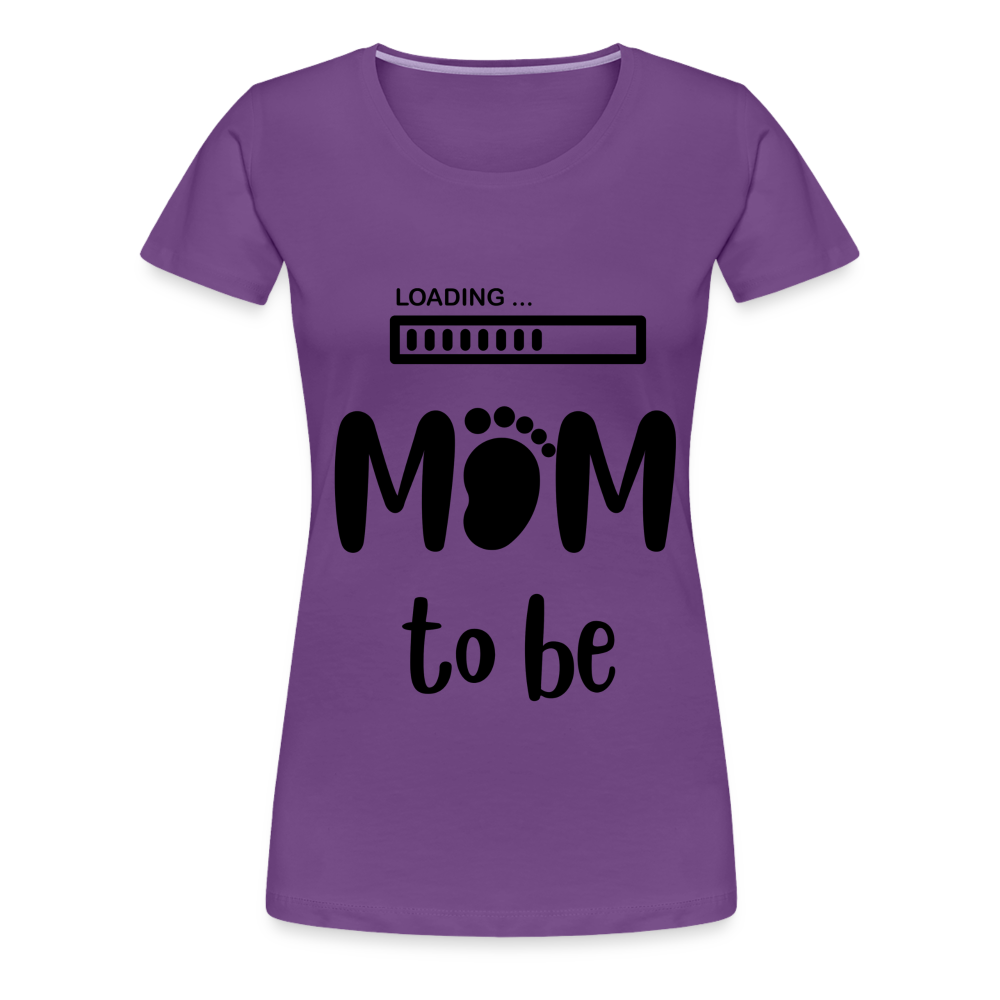 Frauen Premium T-Shirt - Loading mom to be - Lila