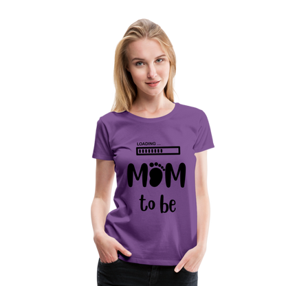 Frauen Premium T-Shirt - Loading mom to be - Lila