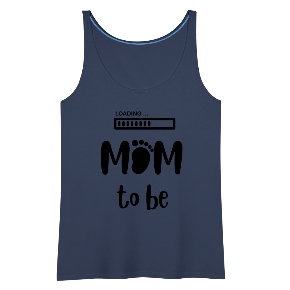 Frauen Premium Tank Top - Loading Mom to be - werdende Mutter Design - Navy