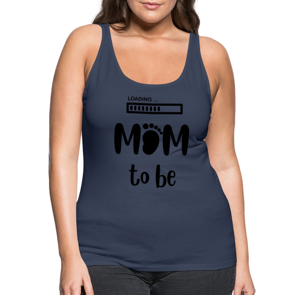 Frauen Premium Tank Top - Loading Mom to be - werdende Mutter Design - Navy