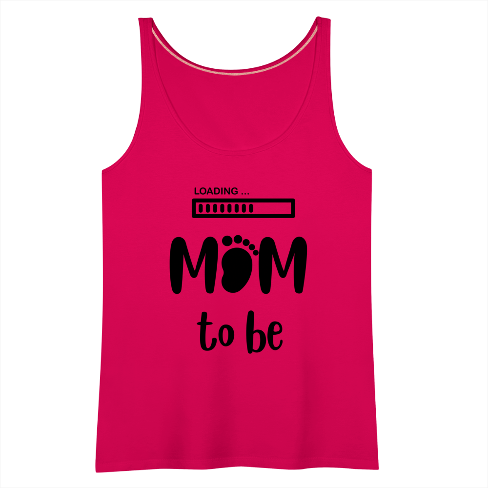 Frauen Premium Tank Top - Loading Mom to be - werdende Mutter Design - dunkles Pink