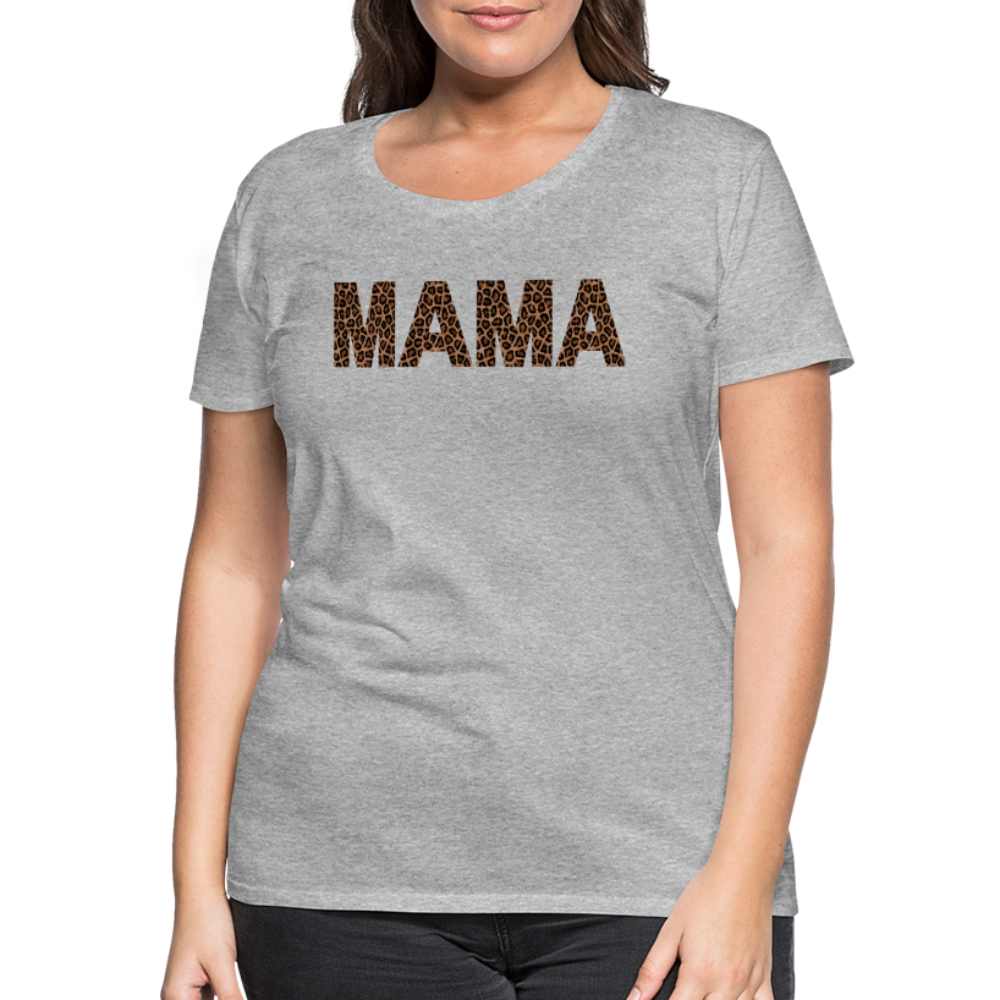 Frauen Premium T-Shirt - Mama Deisgn - Grau meliert