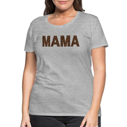 Frauen Premium T-Shirt - Mama Deisgn - Grau meliert