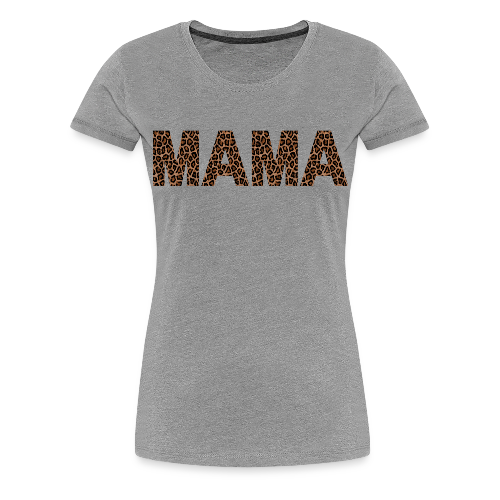 Frauen Premium T-Shirt - Mama Deisgn - Grau meliert