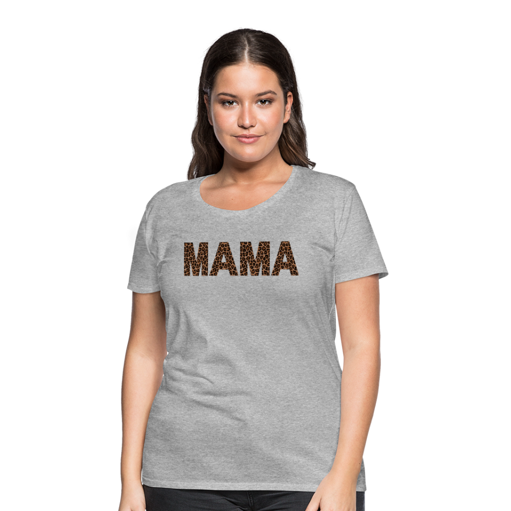 Frauen Premium T-Shirt - Mama Deisgn - Grau meliert