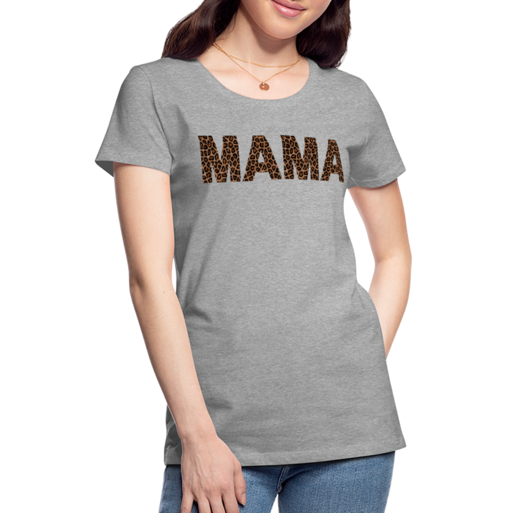 Frauen Premium T-Shirt - Mama Deisgn - Grau meliert