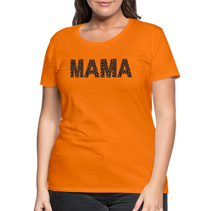 Frauen Premium T-Shirt - Mama Deisgn - Orange