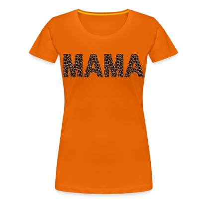 Frauen Premium T-Shirt - Mama Deisgn - Orange