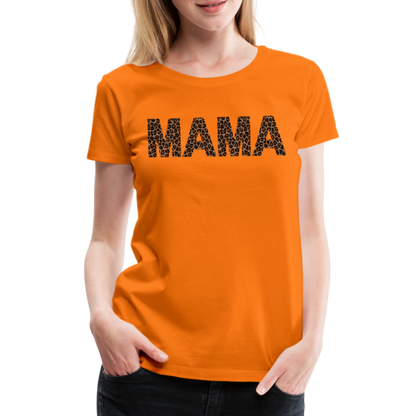 Frauen Premium T-Shirt - Mama Deisgn - Orange